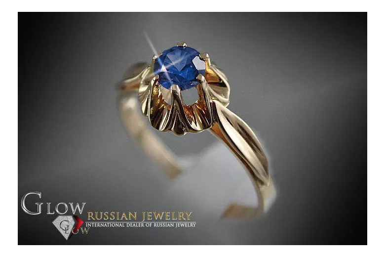 Russisch Sowjetrosa 14 Karat 585 Gold Alexandrit Rubin Smaragd Saphir Zirkon Ring vrc004