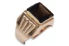 Vintage rose pink pink 14k gold 585 Men's Onyx signet ring Vintage vsc011