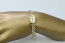 Prześliczny 14k 585 złoty damski zegarek Geneve lw033y
