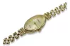 Italian yellow 14k gold 585 lady Geneve watch lw033y