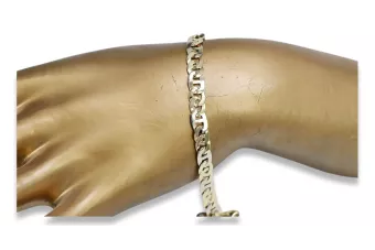 Armband aus russischem Roségold (italienisches Gelb) mit Diamantschliff cb048