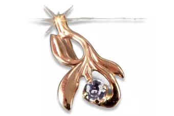 Přívěsek z vinobraní 14k 585 Zlato s Alexandryt Rubin Sapphire Emerald Akwamarin Zircon VPC002