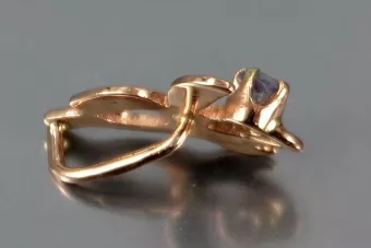 Ruso soviético rosa 14k 585 oro alejandrita rubí esmeralda zafiro zircón ... Colgante VPC002