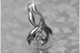 Russische sowjetische Rose 14k 585 Gold Alexandrit Rubin Smaragd Saphir Zirkon ... Anhänger vpc002