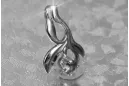 Russische sowjetische Rose 14k 585 Gold Alexandrit Rubin Smaragd Saphir Zirkon ... Anhänger vpc002