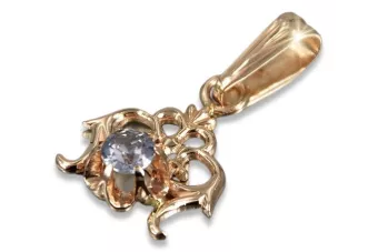 Vintage rose 14k 585 gold alexandrite ruby emerald sapphire zircon ... pendant vpc004