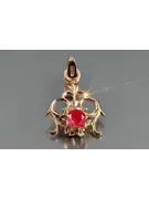 Vintage rose 14k 585 gold alexandrite ruby emerald sapphire zircon ... pendant vpc004