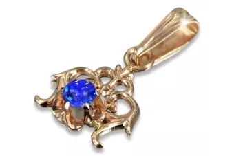 Руски съветски роза 14k 585 злато александрит рубин изумруд сапфир циркон ... Висулка VPC004