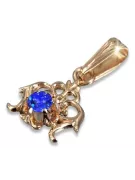 Russe soviétique rose 14k 585 or alexandrite rubis émeraude saphir zircon ... pendentif VPC004