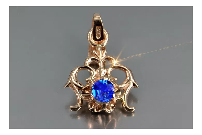 Russe soviétique rose 14k 585 or alexandrite rubis émeraude saphir zircon ... pendentif VPC004