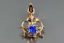 Russe soviétique rose 14k 585 or alexandrite rubis émeraude saphir zircon ... pendentif VPC004
