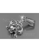 Russische sowjetische Rose 14k 585 Gold Alexandrit Rubin Smaragd Saphir Zirkon ... Anhänger vpc004