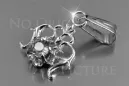 Russische sowjetische Rose 14k 585 Gold Alexandrit Rubin Smaragd Saphir Zirkon ... Anhänger vpc004