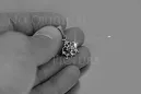 Russische sowjetische Rose 14k 585 Gold Alexandrit Rubin Smaragd Saphir Zirkon ... Anhänger vpc004