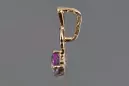Russische sowjetische Rose 14k 585 Gold Alexandrit Rubin Smaragd Saphir Zirkon ... Anhänger vpc005