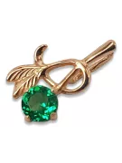 Ruso soviético rosa 14k 585 oro alejandrita rubí esmeralda zafiro zircón ... Colgante VPC005