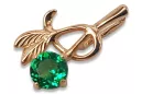 Ruso soviético rosa 14k 585 oro alejandrita rubí esmeralda zafiro zircón ... Colgante VPC005