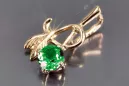 Russische sowjetische Rose 14k 585 Gold Alexandrit Rubin Smaragd Saphir Zirkon ... Anhänger vpc005