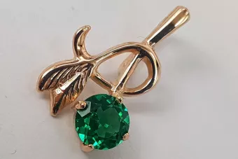 Руски съветски роза 14k 585 злато александрит рубин изумруд сапфир циркон ... Висулка VPC005