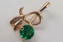 Russische sowjetische Rose 14k 585 Gold Alexandrit Rubin Smaragd Saphir Zirkon ... Anhänger vpc005