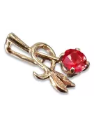 Russische sowjetische Rose 14k 585 Gold Alexandrit Rubin Smaragd Saphir Zirkon ... Anhänger vpc005