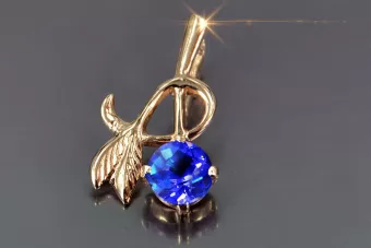Rus sovietic a crescut 14k 585 aur alexandrit rubin smarald safir zircon ... pandantiv vpc005