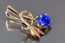 Russische sowjetische Rose 14k 585 Gold Alexandrit Rubin Smaragd Saphir Zirkon ... Anhänger vpc005