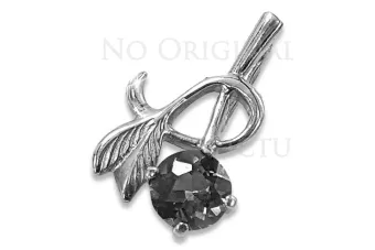 Russische sowjetische Rose 14k 585 Gold Alexandrit Rubin Smaragd Saphir Zirkon ... Anhänger vpc005