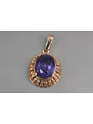 Vintage rose 14k 585 gold alexandrite ruby emerald sapphire zircon ... pendant vpc007