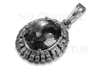 Russische sowjetische Rose 14k 585 Gold Alexandrit Rubin Smaragd Saphir Zirkon ... Anhänger vpc007