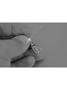 Russische sowjetische Rose 14k 585 Gold Alexandrit Rubin Smaragd Saphir Zirkon ... Anhänger vpc010