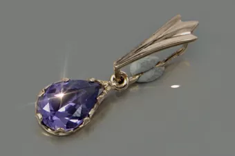 Prívesok z vinobranie 14k 585 Zlato s Alexandryt Rubin Sapphire Emerald Aquamarine Zirkón VPC012