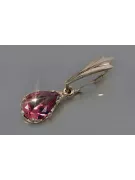 Russische sowjetische Rose 14k 585 Gold Alexandrit Rubin Smaragd Saphir Zirkon ... Anhänger vpc012