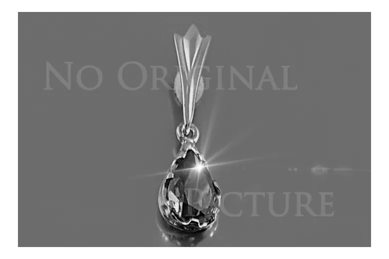 Russische sowjetische Rose 14k 585 Gold Alexandrit Rubin Smaragd Saphir Zirkon ... Anhänger vpc012