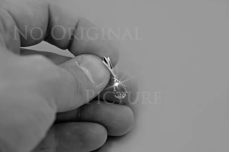Russische sowjetische Rose 14k 585 Gold Alexandrit Rubin Smaragd Saphir Zirkon ... Anhänger vpc012