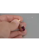 Vintage rose 14k 585 gold alexandrite ruby emerald sapphire zircon ... pendant vpc014
