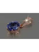 Russische sowjetische Rose 14k 585 Gold Alexandrit Rubin Smaragd Saphir Zirkon ... Anhänger vpc015
