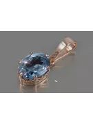 Russische sowjetische Rose 14k 585 Gold Alexandrit Rubin Smaragd Saphir Zirkon ... Anhänger vpc015