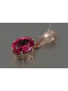 Vintage rose 14k 585 gold alexandrite ruby emerald sapphire zircon ... pendant vpc015
