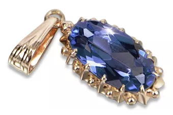Přívěsek z vinobraní 14k 585 Zlato s Alexandryt Rubin Sapphire Emerald Aquamarine Zircon VPC016