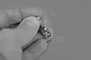 Russische sowjetische Rose 14k 585 Gold Alexandrit Rubin Smaragd Saphir Zirkon ... Anhänger vpc016