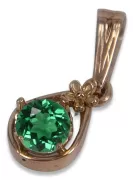 Ruso soviético rosa 14k 585 oro alejandrita rubí esmeralda zafiro zircón ... Colgante VPC017