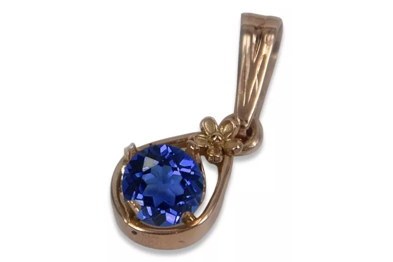 Russe soviétique rose 14k 585 or alexandrite rubis émeraude saphir zircon ... pendentif VPC017