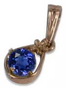 Russe soviétique rose 14k 585 or alexandrite rubis émeraude saphir zircon ... pendentif VPC017