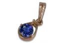 Russe soviétique rose 14k 585 or alexandrite rubis émeraude saphir zircon ... pendentif VPC017