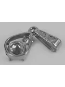 Russische sowjetische Rose 14k 585 Gold Alexandrit Rubin Smaragd Saphir Zirkon ... Anhänger vpc017