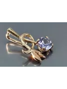 Vintage rose gold plated silver 925 alexandrite ruby emerald sapphire zircon ... pendant vpc005rp