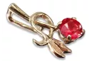 Rus sovietic trandafir placat cu aur argint 925 alexandrit rubin smarald safir zircon ... pandantiv vpc005rp