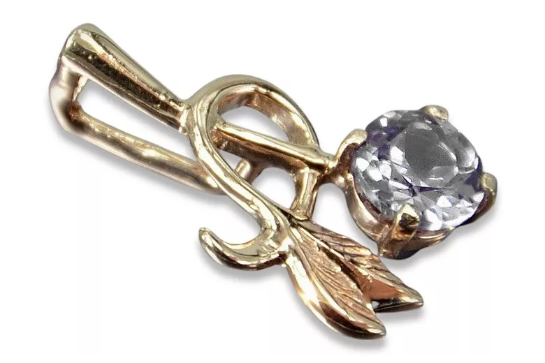 Vintage rose gold plated silver 925 alexandrite ruby emerald sapphire zircon ... pendant vpc005rp