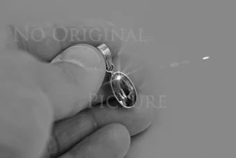 Russische sowjetische rosévergoldetes Silber 925 Alexandrit Rubin Smaragd Saphir Zirkon ... Anhänger vpc011rp